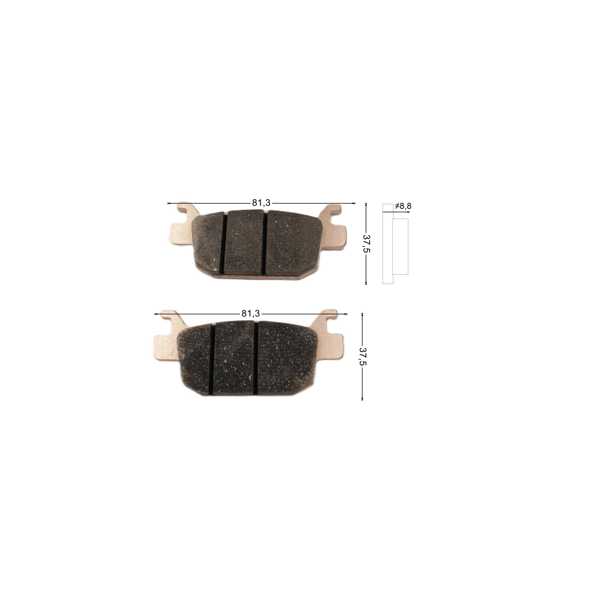 QJ MOTOR SRV 250 VS ARKA DİSK BALATASI TAKIM #RK 66041